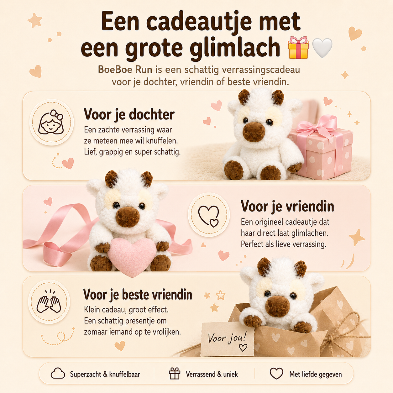 BoeBoe Run โ De knuffelkoe met snelle pootjes
