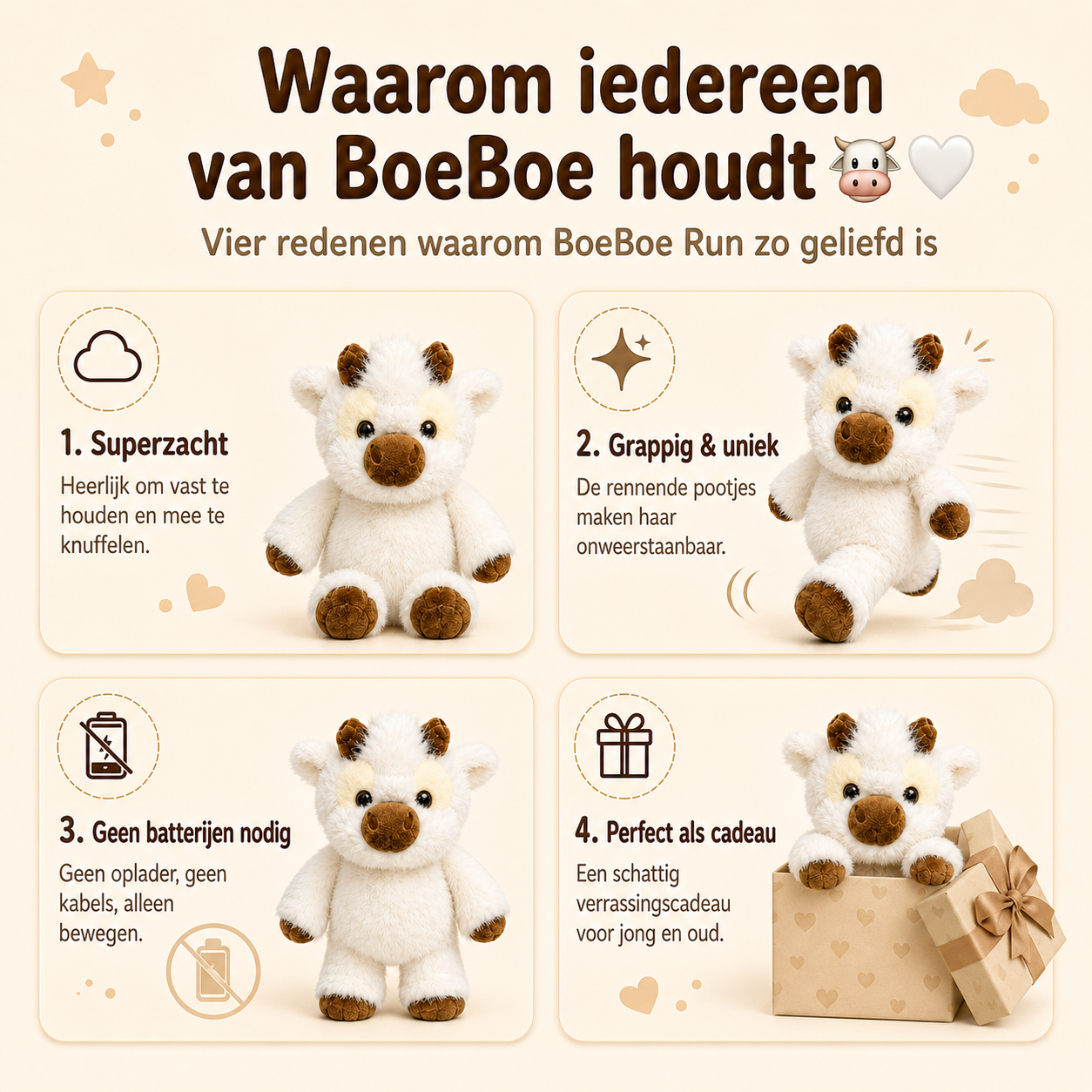 BoeBoe Run – De knuffelkoe met snelle pootjes